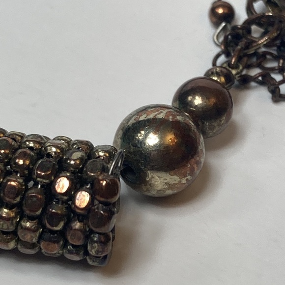 Multi Seed Bead Chocker Necklace 15" 3.5" Extender - Picture 10 of 12